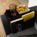 Kanapé szervező/kartámasz alátét, fekete, IPRES