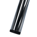 Puff,  króm + textilbőr fekete, IRENA