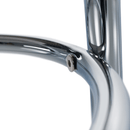 Puff,  króm + textilbőr fekete, IRENA