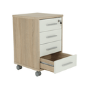 Irodai konténer, sonoma tölgy/fehér, JOHAN 2 NEW 12