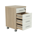 Irodai konténer, sonoma tölgy/fehér, JOHAN 2 NEW 12