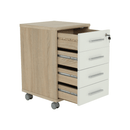 Irodai konténer, sonoma tölgy/fehér, JOHAN 2 NEW 12