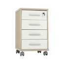 Irodai konténer, sonoma tölgy/fehér, JOHAN 2 NEW 12