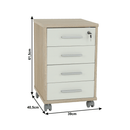 Irodai konténer, sonoma tölgy/fehér, JOHAN 2 NEW 12