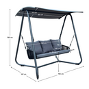 Kerti hinta, szürke/sötétszürke, JAIRA