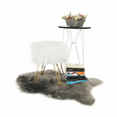 Puff, fehér/arany, JAMINA