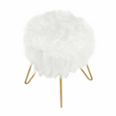 Puff, fehér/arany, JAMINA