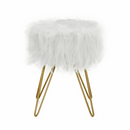 Puff, fehér/arany, JAMINA