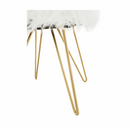 Puff, fehér/arany, JAMINA