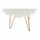 Puff, fehér/arany, JAMINA