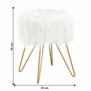 Puff, fehér/arany, JAMINA