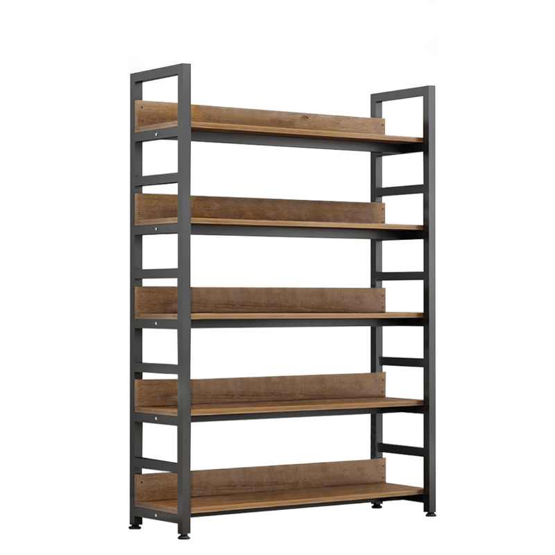 Polcállvány, sötét tölgy/fekete, JANEL TYP 1