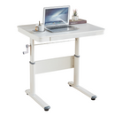 Növekvő íróasztal, fehér, JANIS