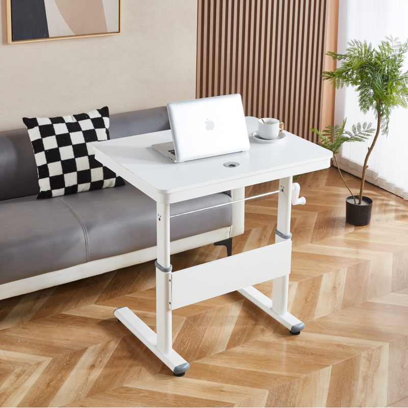 Növekvő íróasztal, fehér, JANIS