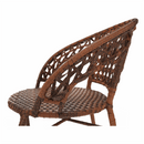 Kerti rattanszett  1+2, barna, JARUB