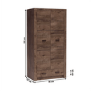 Szekrény, kőris sötét, INFINITY I-01