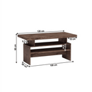 Dohányzóasztal, kőris sötét, INFINITY I-13