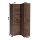 Sarokszekrény, kőris sötét, INFINITY 14