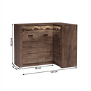 Sarokkomód, kőris sötét, INFINITY I-15