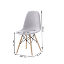 Étkezőszék, világos szürke, DARELA NEW