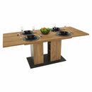 Étkezőasztal, tölgy craft arany/grafit szürke, 155-204x86 cm, FIDEL