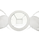 Kerti rattan szett 1+2, fehér, JENAR