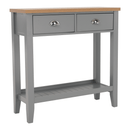 Konzolasztal, szürke/világos dió, JEREVAN