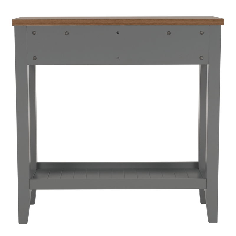 Konzolasztal, szürke/világos dió, JEREVAN