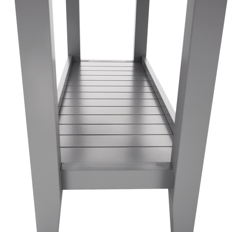 Konzolasztal, szürke/világos dió, JEREVAN