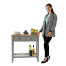 Konzolasztal, szürke/világos dió, JEREVAN