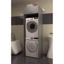 Szekrény mosógép és szárítógép fölé, grafit, JERGI