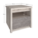 Éjjeliszekrény 1S, nairobi gesztenye/onix, JESI