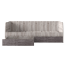 Ágy 2S, 90x200, nairobi gesztenye/onix, JESI NEW