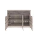 Komód 3D2S, nairobi gesztenye/onix, JESI NEW