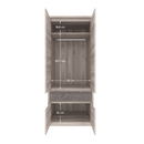 Szekrény 4D1S, nairobi gesztenye/onix, JESI NEW