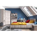 Ágy tárhellyel, 140x200, nairobi gesztenye, JESI NEW