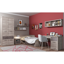 PC asztal 1D2S, nairobi gesztenye/onix, JESI NEW