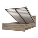 Ágy tárhellyel, 160x200, sonoma tölgy, JESI NEW