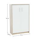 Szekrény, sonoma tölgy/fehér, JOHAN 2 NEW 13