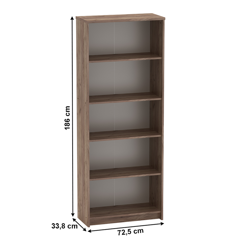 Irodai összeállítás, kraft dunkel/fehér, JOHAN 2 NEW