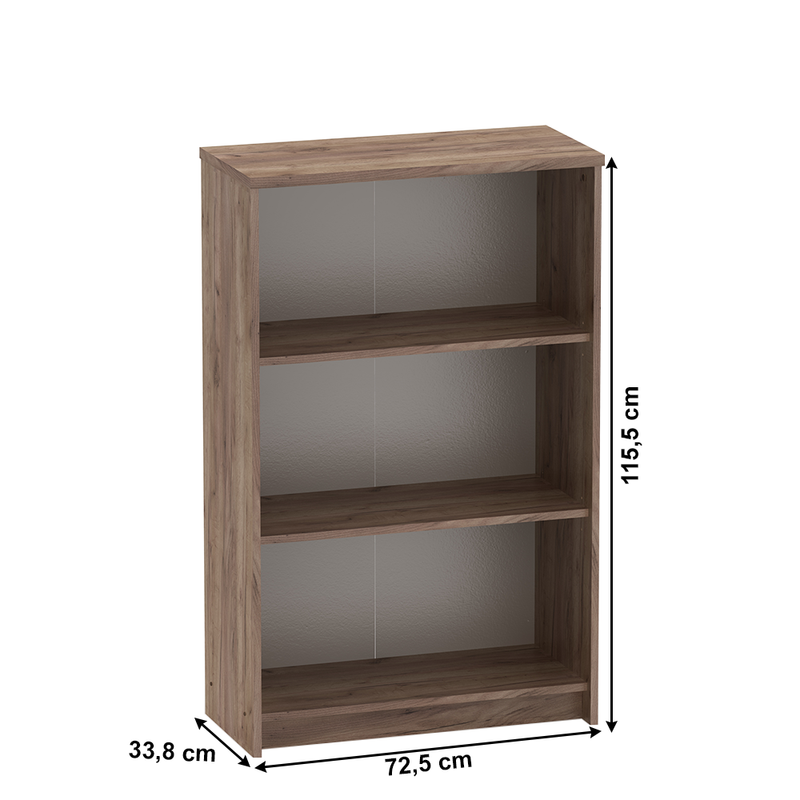 Irodai összeállítás, kraft dunkel/fehér, JOHAN 2 NEW