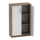 Pc sarok asztal, kraft dunkel/fehér, JOHAN 2 NEW 13