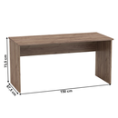 Íróasztal, kraft dunkel, JOHAN 2 NEW 01