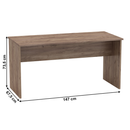 Kétoldalas íróasztal, kraft dunkel, JOHAN 2 NEW 08 JH112