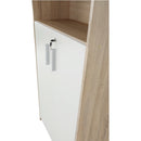 Irattartó zárható szekrénnyel, sonoma tölgy/fehér, JOHAN 2 NEW 10