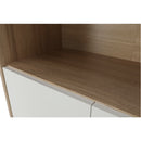 Irattartó zárható szekrénnyel, sonoma tölgy/fehér, JOHAN 2 NEW 10