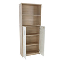 Irattartó zárható szekrénnyel, sonoma tölgy/fehér, JOHAN 2 NEW 10