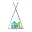 Gyerekpolc, szürke/természetes, JOLI