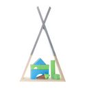 Gyerekpolc, szürke/természetes, JOLI