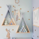 Gyerekpolc, szürke/természetes, JOLI